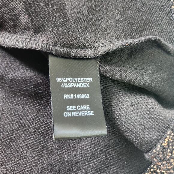 Torrid Metallic Gold Black Skater Mini Skirt Size 2X Pockets - Picture 7 of 10